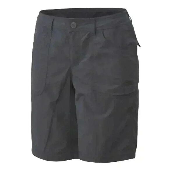 The North Face Women's Charcoal Poly Hiking Outdoor Shorts w Pockets - Picture 1 of 14